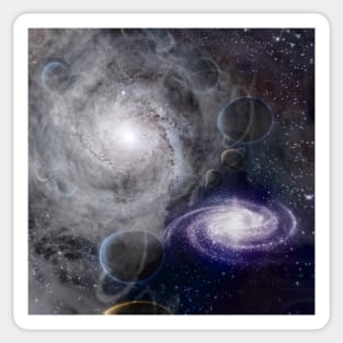 Planets in Deep Space Sticker